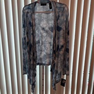 Axcess Blue Tie-Dye Cardigan